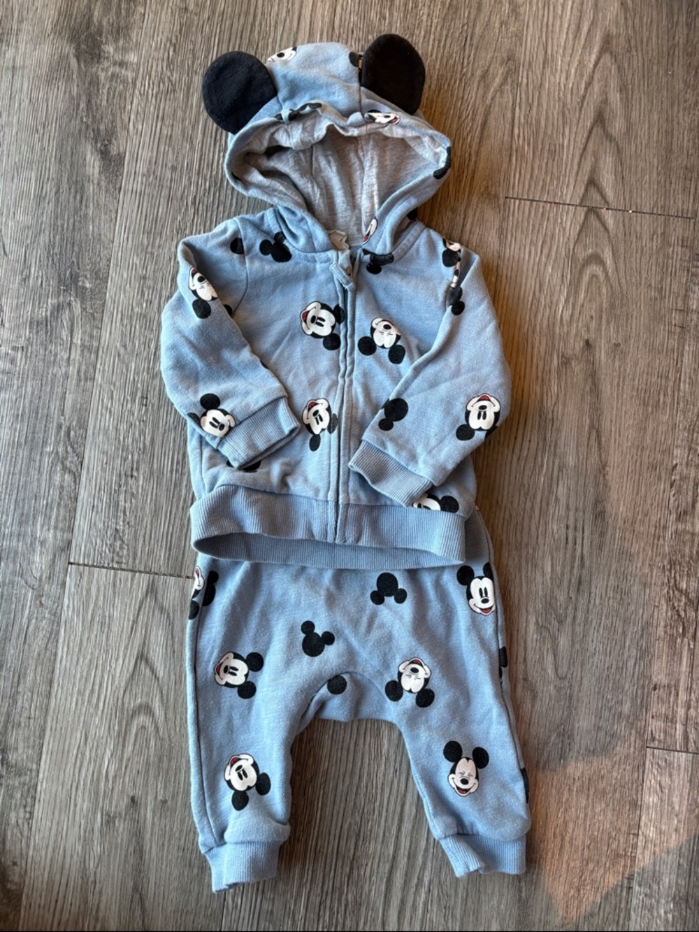 H&M Light Blue Disney Baby Hoodie & Joggers Set